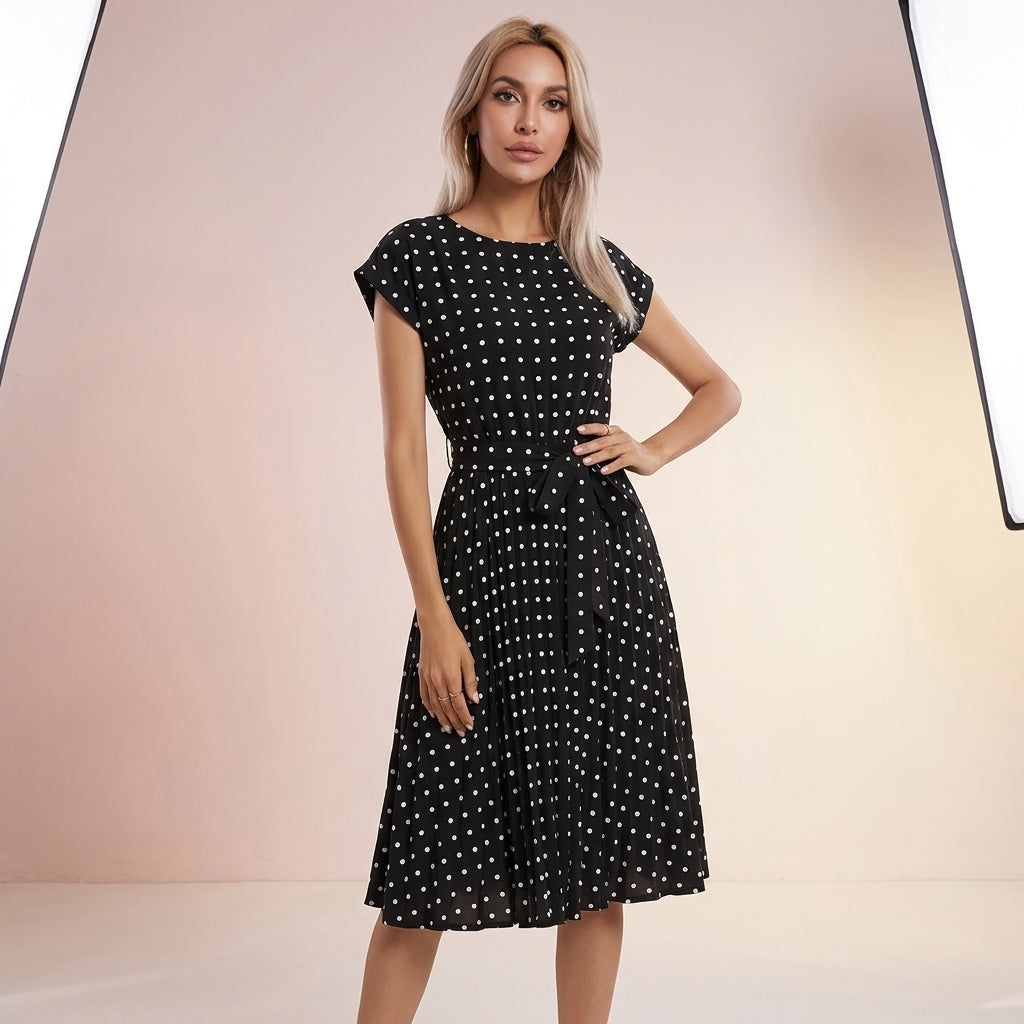 Polka Dot Midi Summer Dress