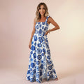 Sleeveless Printed Maxi Dress