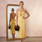 Backless Bodycon Maxi Dress