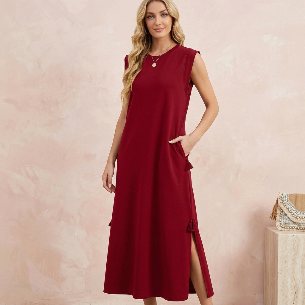 Slit Breeze Long Dress