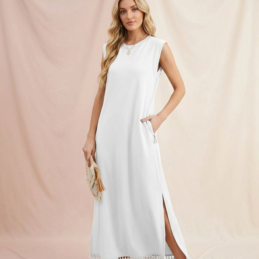 Slit Breeze Long Dress