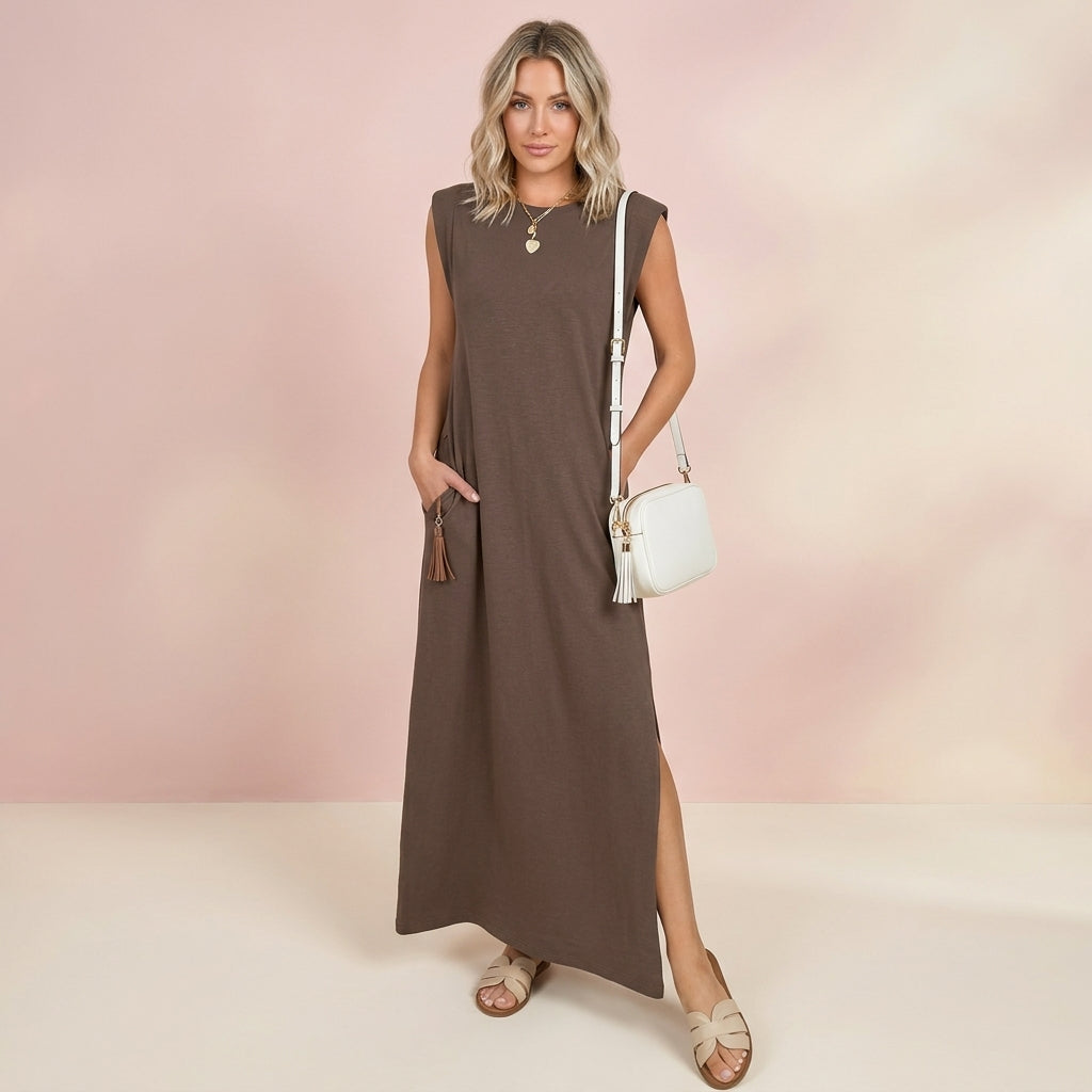 Slit Breeze Long Dress