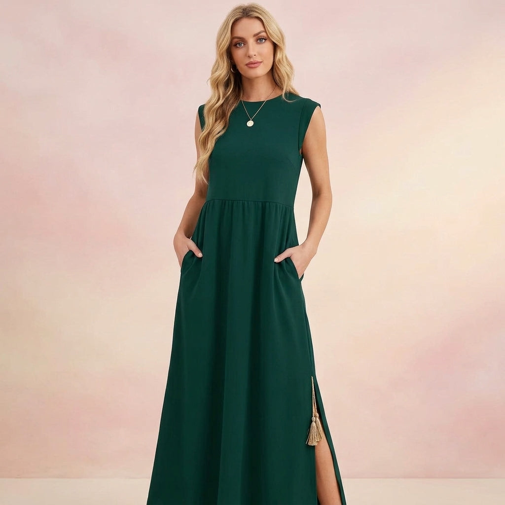 Slit Breeze Long Dress