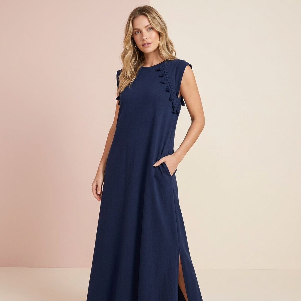 Slit Breeze Long Dress