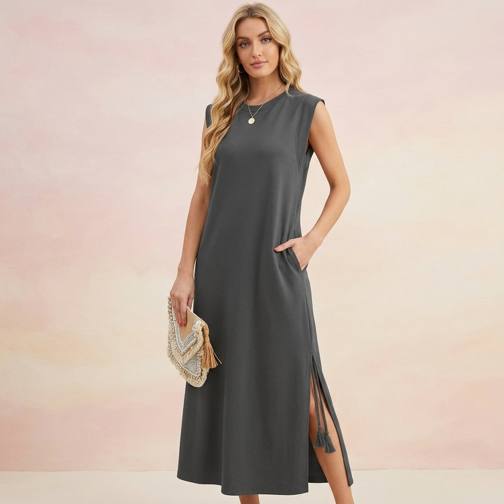 Slit Breeze Long Dress
