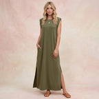 Slit Breeze Long Dress