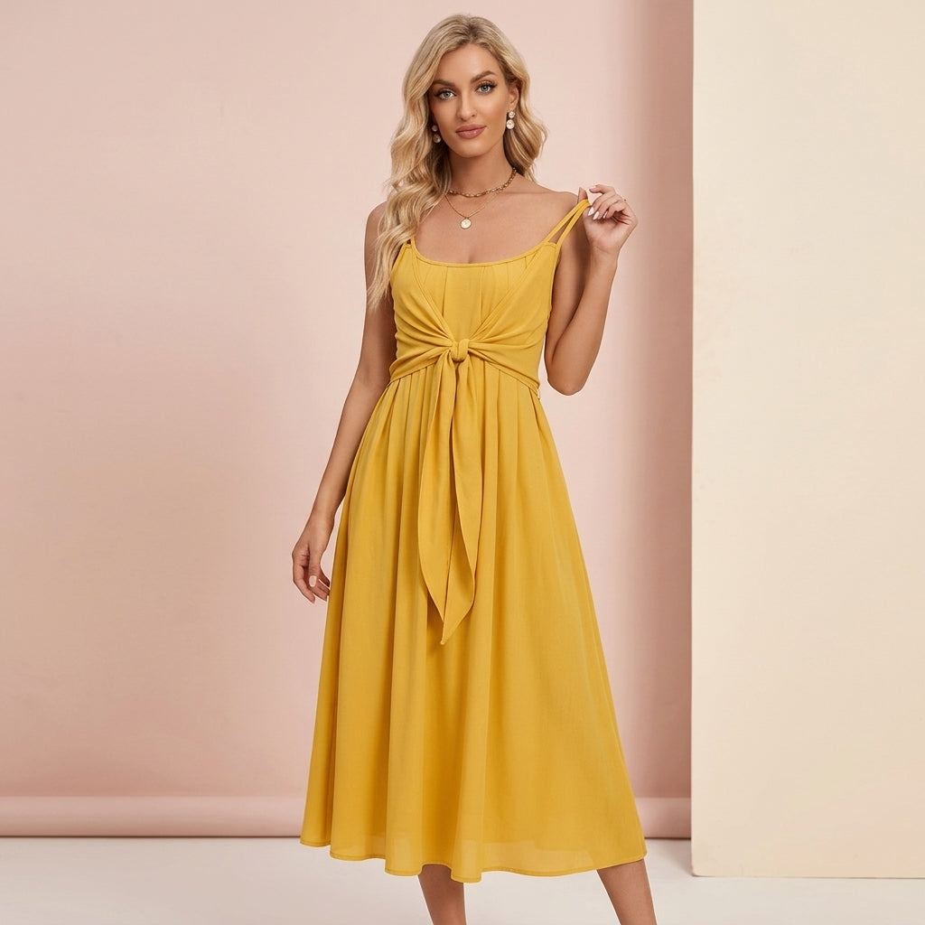 Tie Strap Long Summer Dress
