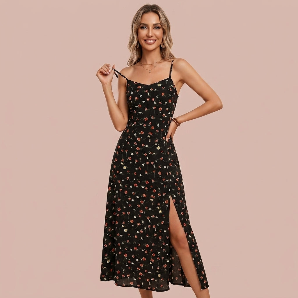 Polka Dream Split Dress