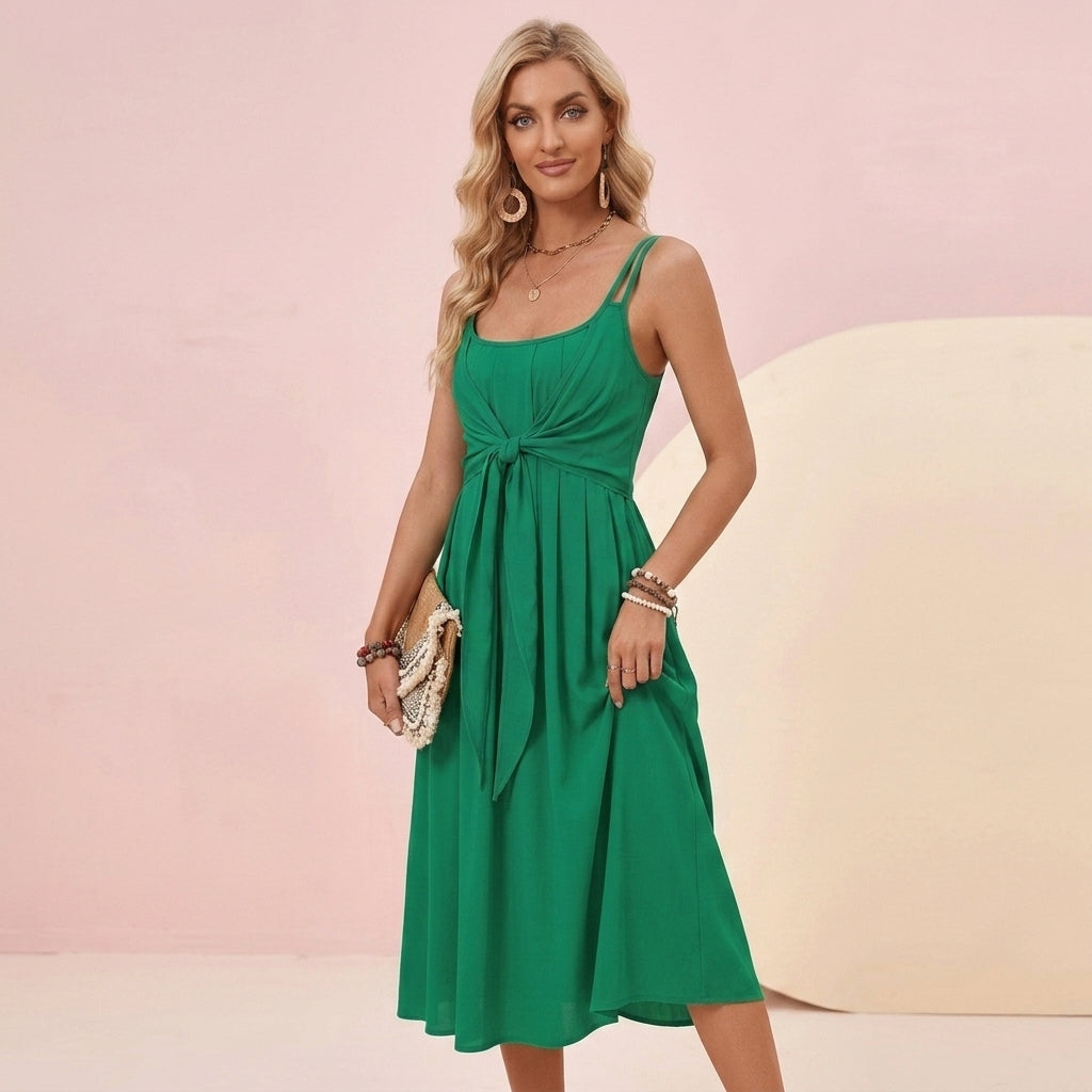 Tie Strap Long Summer Dress