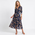Madrid Vintage Chiffon Maxi Dress